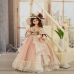 22-Inch Antique Palace-Style Victorian Porcelain Dolls with Gorgeous Dress